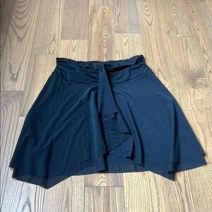 Profile By Gottex Blue Skater Mini Skirt High-Low